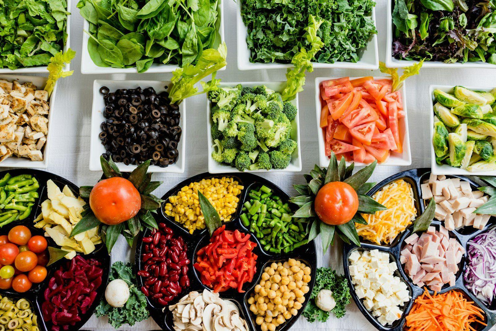 A table of Pacific Zen dishes ready to share